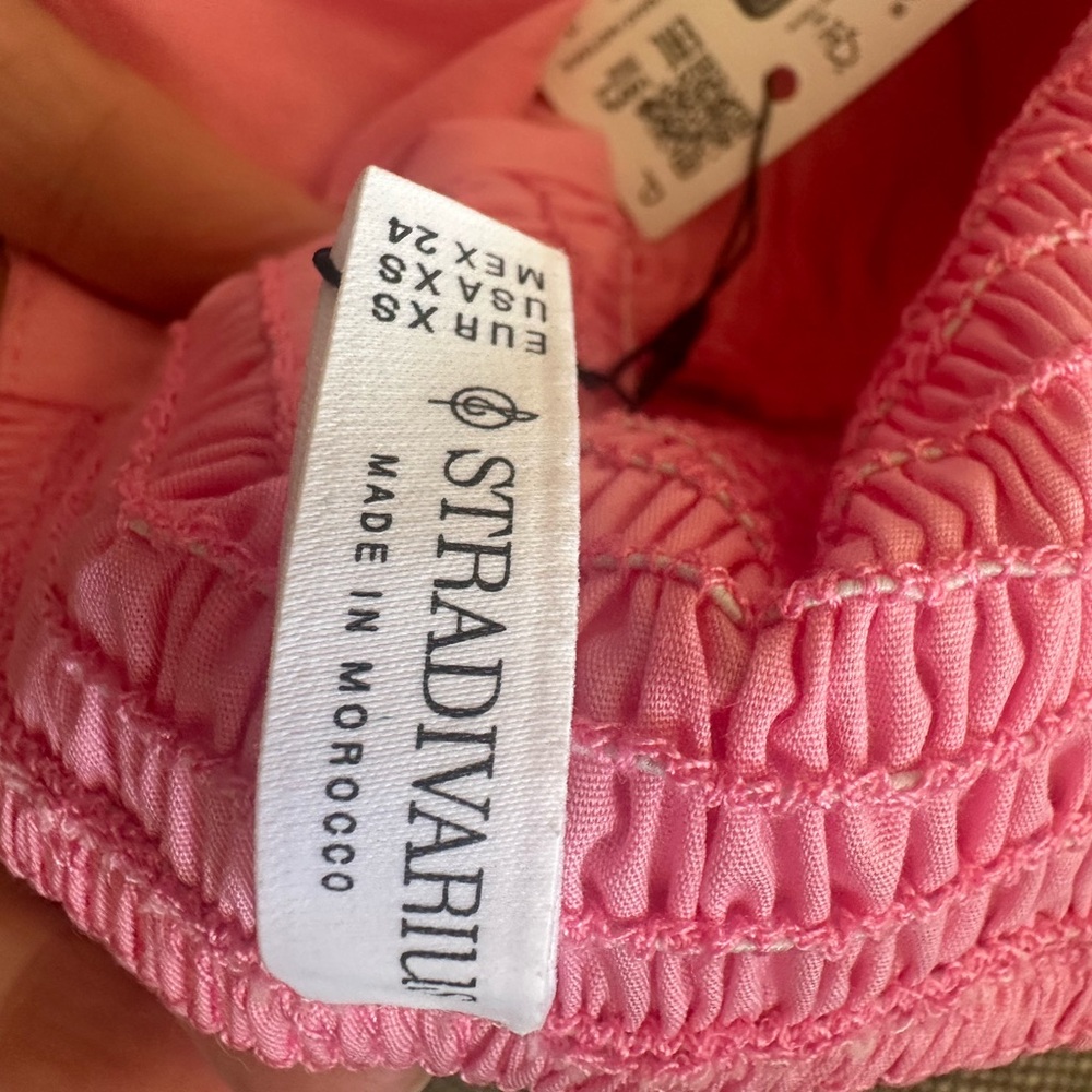 Stradivarius Pink Ruffle Top - Picture 3 of 4